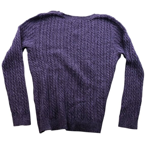 Croft & Barrow Women Sweater Size XL Lot Of Two Cardigan Purple Knit Cozy Lounge - Picture 5 of 15